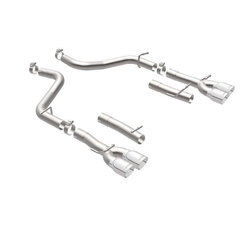 Magnaflow 19218 FITS: MagnaFlow Axle-Back, SS, 2.5in, Quad Split Rear 3.5in Tip 2015 Dodge Challenger 3.6L V6