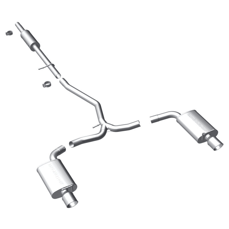 Magnaflow 15467 FITS: MagnaFlow 11-13 Ford Explorer V6 3.5L SS Catback Exhaust Dual Split Rear Exit w/ 3.5in SS Tips