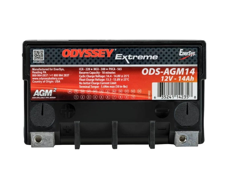 Odyssey Battery ODS-AGM14 FITS Powersport Extreme AGM Battery