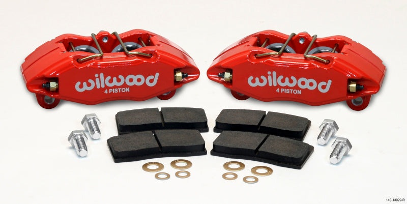 Wilwood 140-13029-R FITS DPHA Front Caliper & Pad Kit Red Honda / Acura w/ 262mm OE Rotor
