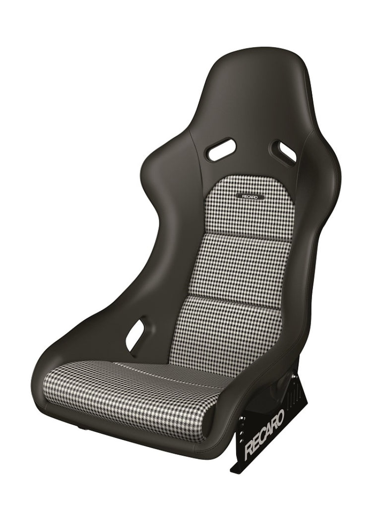 Recaro 087.00.0B25-01 - Classic Pole Position ABE SeatBlack Leather/Pepita Fabric