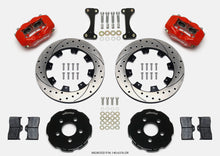 Load image into Gallery viewer, Wilwood Forged Dynalite Front Hat Kit 12.19in Drilled Red 00-04 PT Cruiser/03-04 SRT/4
