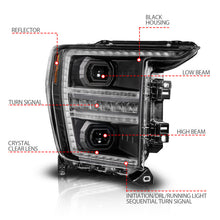 Load image into Gallery viewer, ANZO 111594-R FITS Anzo 21-23 Ford F150 LED Projector Headlight w/Switchback+Sequential - Black (Passenger Side Only)