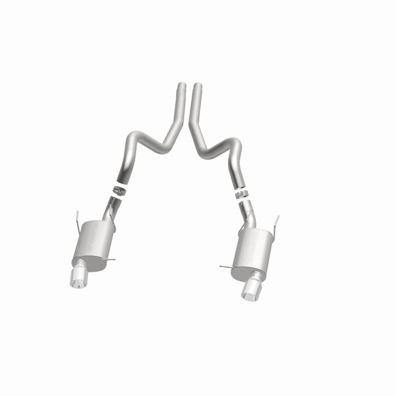 Magnaflow 15149 FITS: MagnaFlow 13 Ford Mustang Dual Split Rear Exit Stainless Cat Back Performance Exhaust (Street)