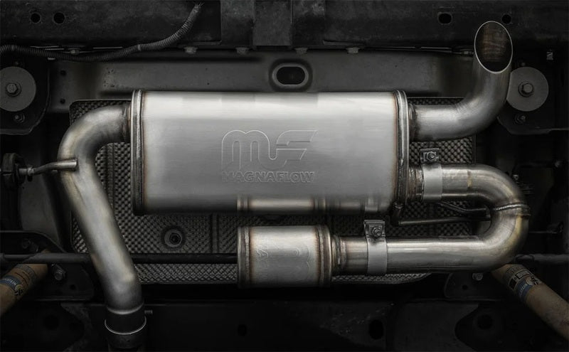 Magnaflow 19668 FITS: MagnaFlow 07-18 Jeep Wrangler JK Overland Series Axle-Back Exhaust System