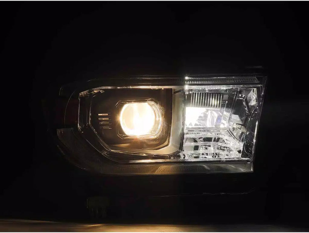 AlphaRex 880827 FITS 07-13 Toyota Tundra / 08-17 Sequoia PRO-Series Projector Headlights Chrome w/Seq. Sig. + DR