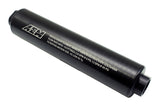 AEM 25-201BK FITS Universal High Flow -10 AN Inline Black Fuel Filter
