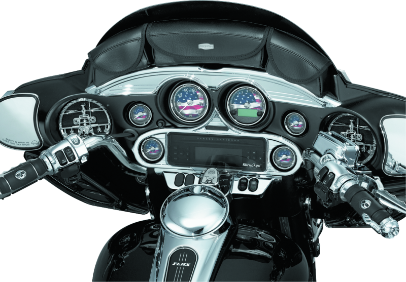 Kuryakyn Stereo Accent 96-13 Fl Touring Models Chrome