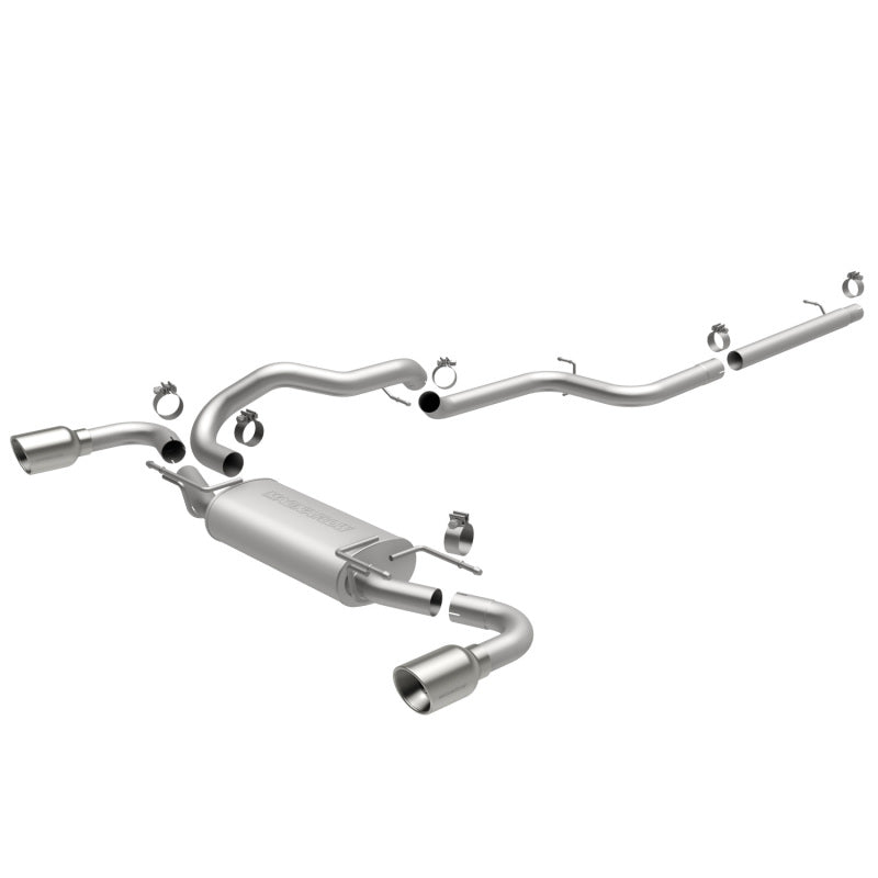 Magnaflow 15146 FITS: MagnaFlow 10-12 Mazda 3 L4 2.5L Hatchback Split Rear Exit Stainless Cat Back Performance Exhaust