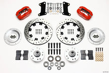 Load image into Gallery viewer, Wilwood 140-7675-DR FITS Forged Dynalite Front Kit 12.19in Drilled Red 67-69 Camaro 64-72 Nova Chevelle