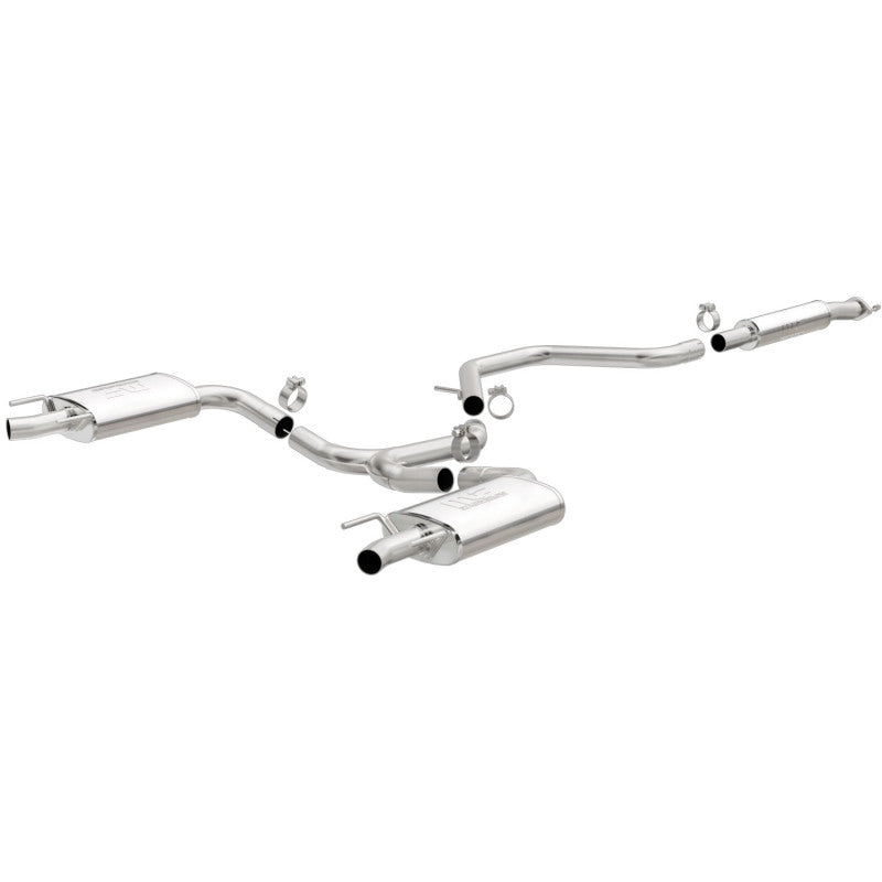 Magnaflow 19023 FITS: MagnaFlow Cat-Back SS 2.25/2.5in Dual Split Rear Exit Polished 3in Tip 2015 Chev Impala 3.6L V6