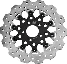 Load image into Gallery viewer, Twin Power 84-17 Big Twin Exc 08-17 FLH FLT Rear 11.5 Scalloped Floating Rotor Black Mesh