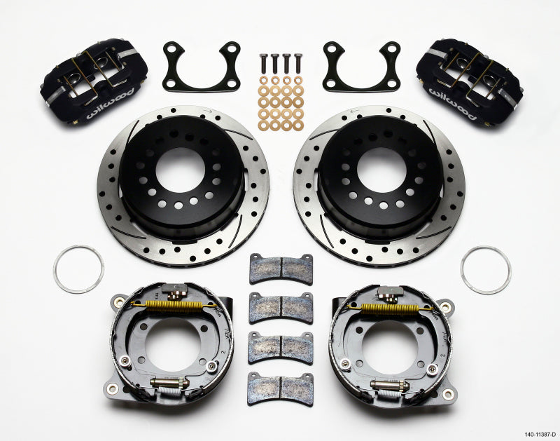 Wilwood 140-11387-D FITS Dynapro Low-Profile 11.00in P-Brake Kit Drilled Big Ford 2.36in Offset