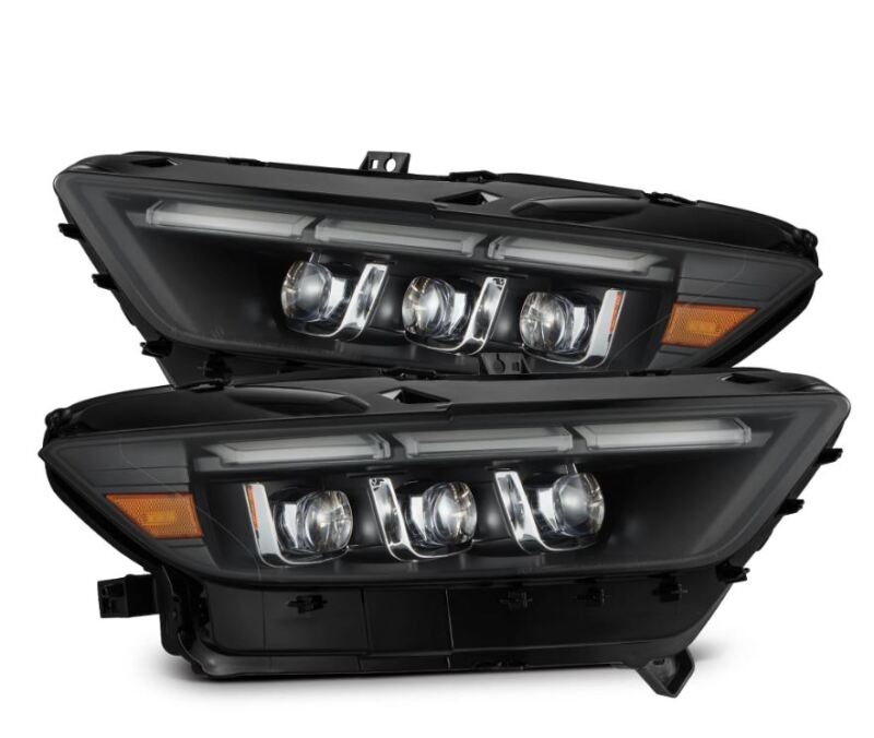 AlphaRex 880262 FITS 15-17 Ford Mustang NOVA LED Proj Headlights Black w/Activ Light/Seq Signal/Switch DRL