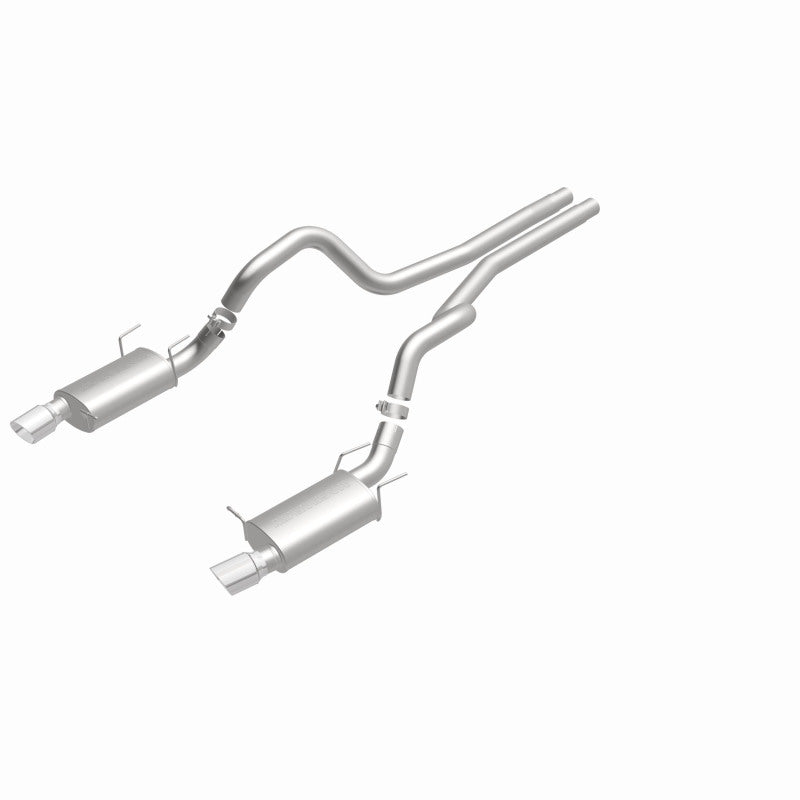 Magnaflow 15149 FITS: MagnaFlow 13 Ford Mustang Dual Split Rear Exit Stainless Cat Back Performance Exhaust (Street)