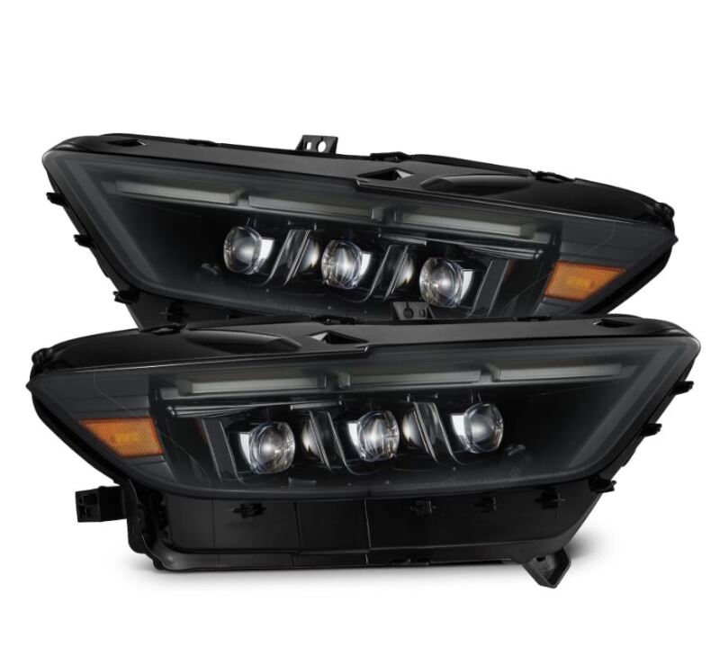 AlphaRex 880261 FITS 15-17 Ford Mustang NOVA LED Proj Headlights Alpha Black w/Activ Light/Seq Signal/Switch DRL
