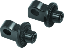 Load image into Gallery viewer, Kuryakyn Splined Peg Adapter Haley-Davaidson Male Mount Black