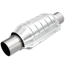 Load image into Gallery viewer, Magnaflow 51205 FITS MagnaFlow Conv Univ 2.25in Inlet/Outlet Center/Center Round 9in Body L x 5.125in W x 13in Overall L