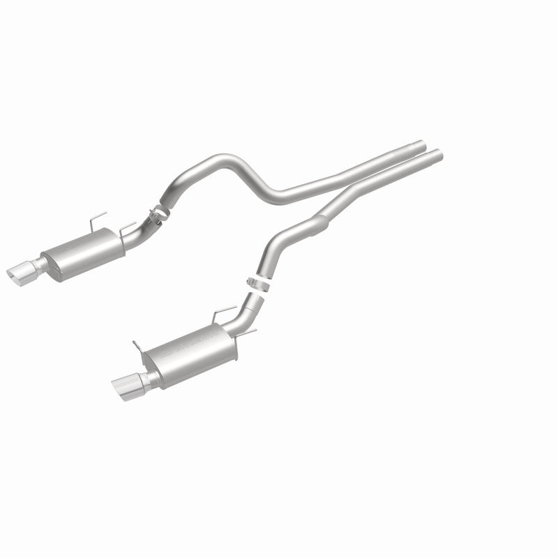 Magnaflow 15149 FITS: MagnaFlow 13 Ford Mustang Dual Split Rear Exit Stainless Cat Back Performance Exhaust (Street)