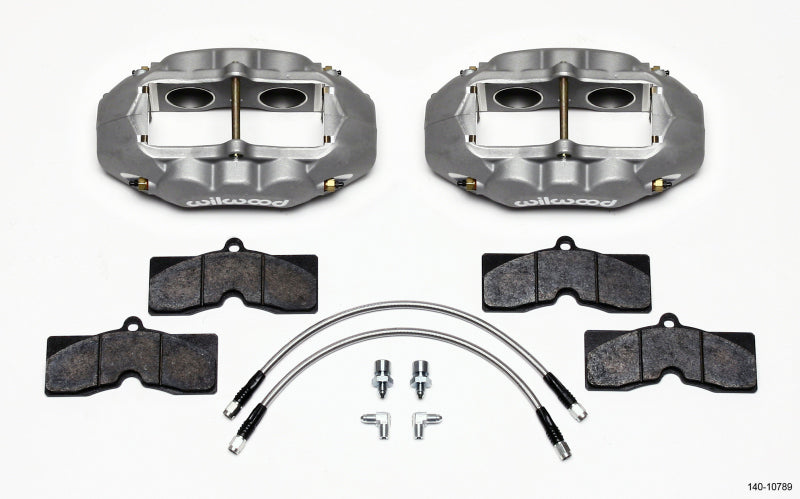Wilwood 140-10789 FITS D8-4 Front Caliper Kit Clear Corvette C2 / C3 65-82