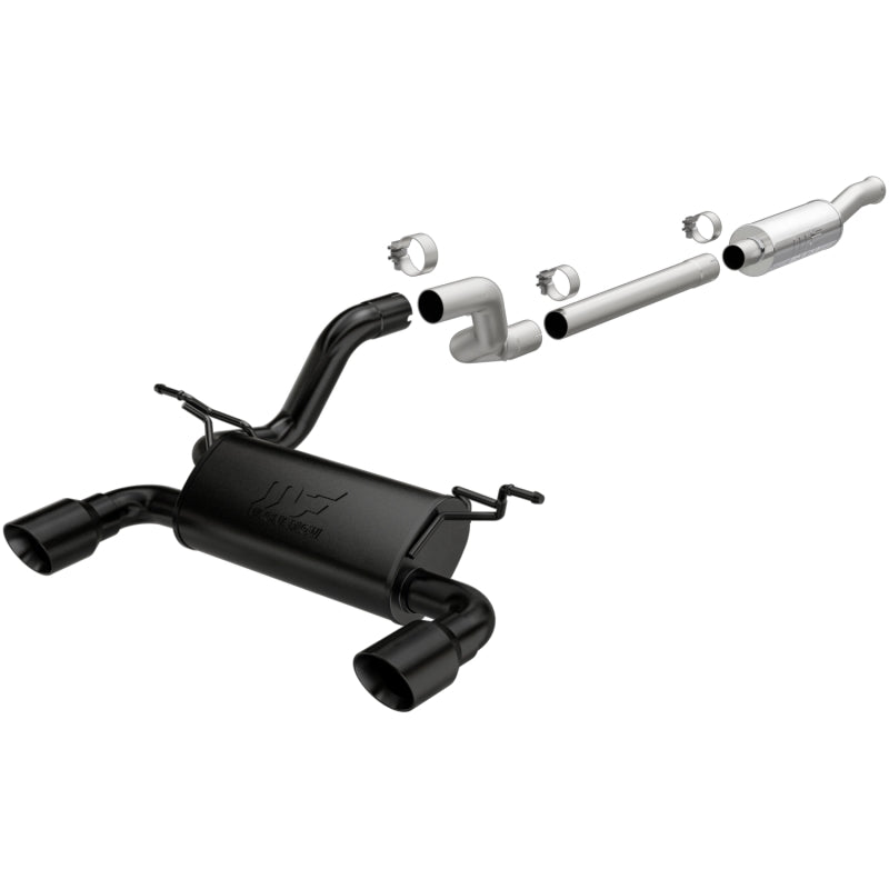 Magnaflow 19417 FITS: MagnaFlow 2018+ Jeep Wrangler 3.6L 409 SS Dual Split Rear Exit Black Tips Cat-Back Exhaust