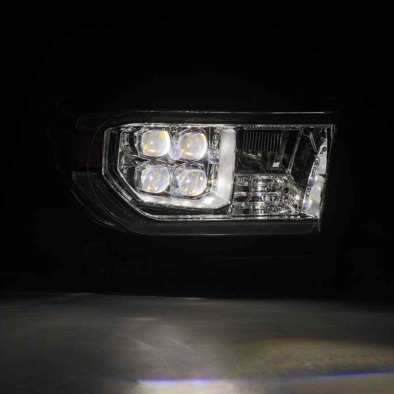 AlphaRex 880819 FITS 07-13 Toyota Tundra / 08-17 Sequoia NOVA LED Proj HL Chrome w/Actv Light Seq. Sig + DRL
