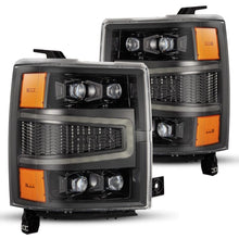 Load image into Gallery viewer, AlphaRex 880241 FITS 04-15 Chevy 1500 NOVA-Series LED Proj Headlights Alpha BL w/Activ Light/Seq Signal &amp; SB DRL