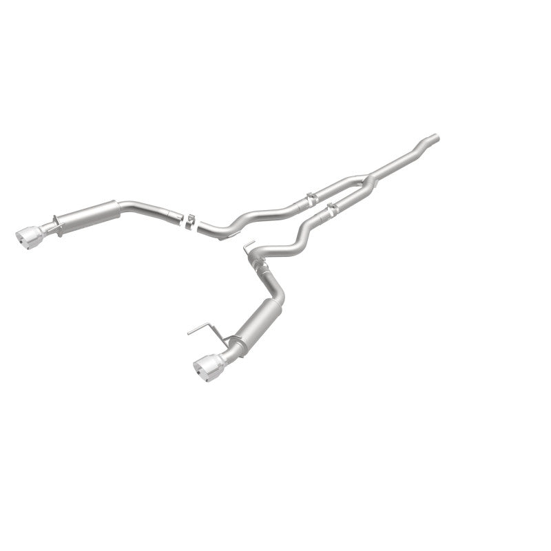 Magnaflow 19256 FITS: MagnaFlow Cat-Back 15-16 Ford Mustang 2.3L L4 Competition SS 3in Dual Split Rear 4.5in Black Tips