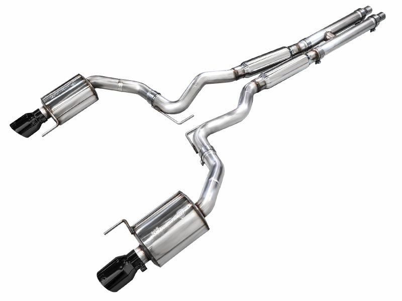 AWE Tuning 3015-33650 FITS AWE 2024 Ford Mustang GT Fastback S650 RWD Touring Catback Exhaust w/ Dual Diamond Black Tips