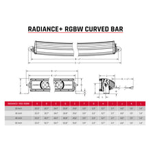Load image into Gallery viewer, Rigid Industries 340053 FITS 340053 - Radiance+ Curved 40in. RGBW Light Bar