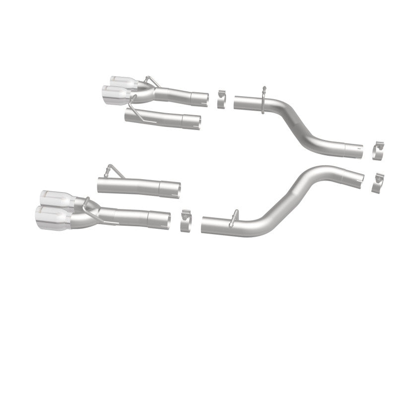 Magnaflow 19218 FITS: MagnaFlow Axle-Back, SS, 2.5in, Quad Split Rear 3.5in Tip 2015 Dodge Challenger 3.6L V6