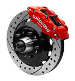 Wilwood 140-15949-DR FITS Forged Narrow Superlite 6R Front Big Brake Kit 13.06in Drilled Rotors 88-98 C1500 - Red