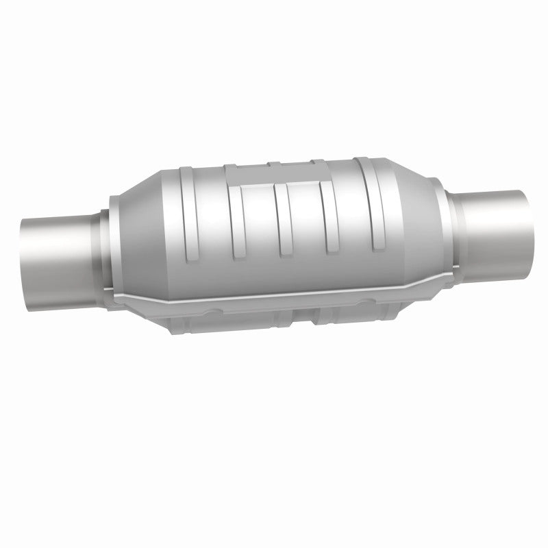 Magnaflow 51205 FITS MagnaFlow Conv Univ 2.25in Inlet/Outlet Center/Center Round 9in Body L x 5.125in W x 13in Overall L