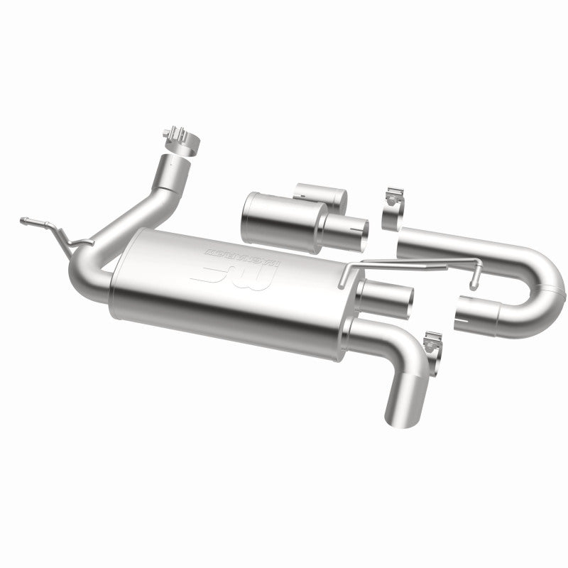 Magnaflow 19668 FITS: MagnaFlow 07-18 Jeep Wrangler JK Overland Series Axle-Back Exhaust System