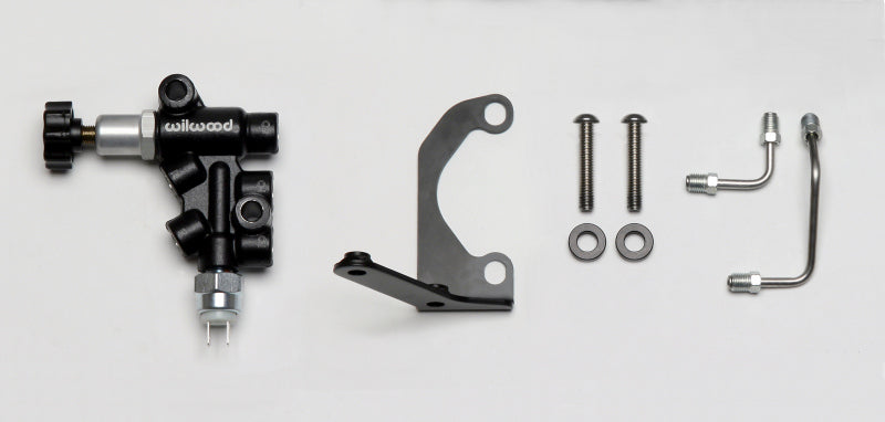 Wilwood 260-13190 FITS Tandem Master Cylinder Mounting Bracket L/H Kit w/ Prop Valve