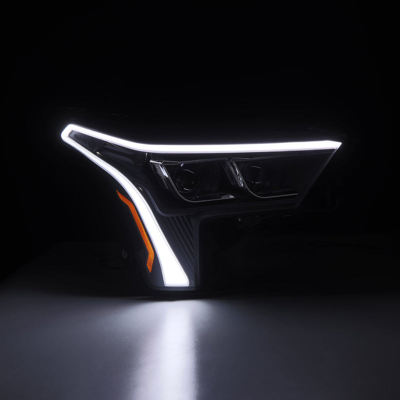 AlphaRex 22-23 Toyota Tundra/Sequoia LED Proj Headlights Black w/ Seq Activ Light/Seq Signal & DRL