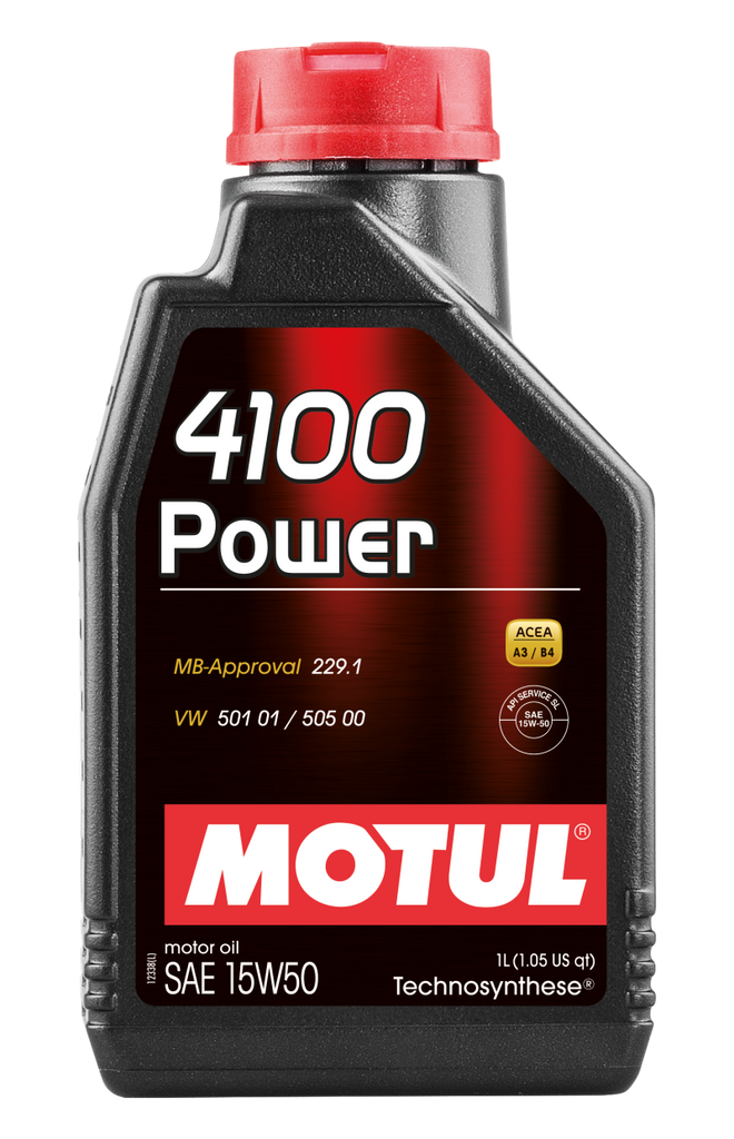 Motul 102773 FITS 1L Engine Oil 4100 POWER 15W50VW 505 00 501 01MB 229.1