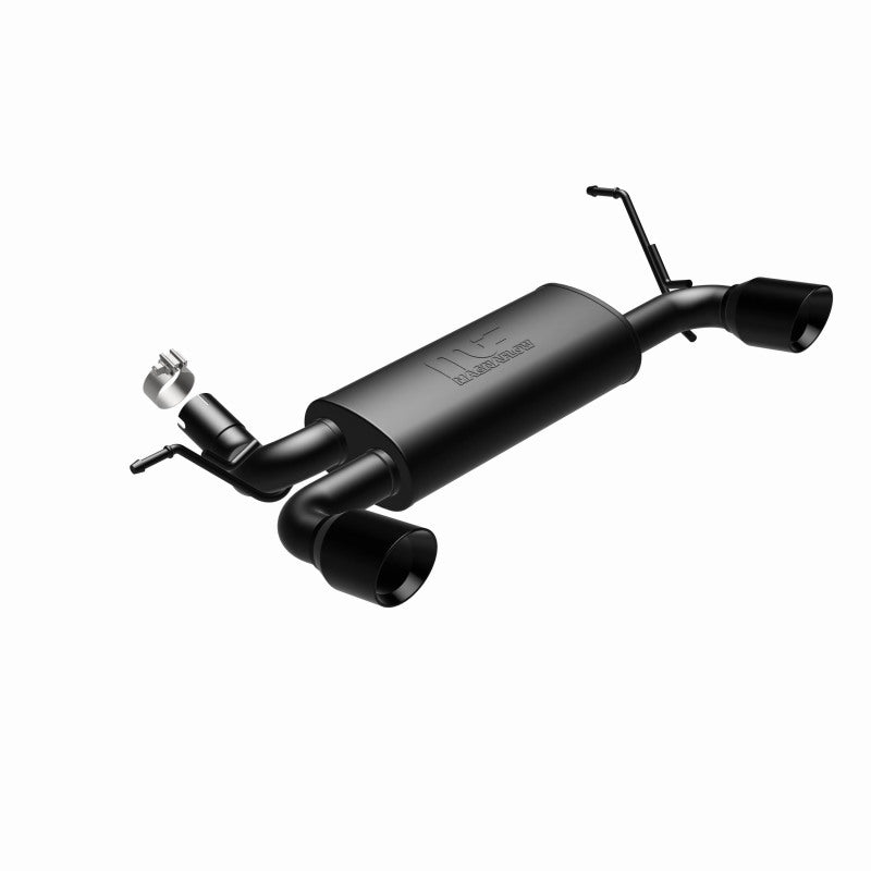 Magnaflow 15160 FITS: MagnaFlow 07-17 Jeep Wrangler JK 3.8/3.6L Dual Split Rear Exit Black Axle-Back Exhaust