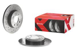 Brembo OE 09.7813.1X FITS Brembo 2004 Subaru Impreza Rear Premium Xtra Cross Drilled UV Coated Rotor