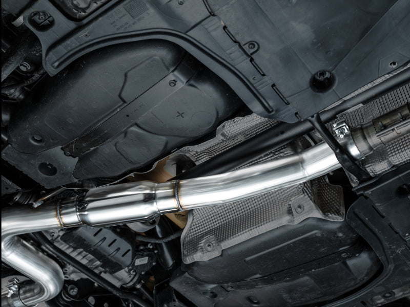AWE Tuning 3015-42658 FITS AWE MK8 Volkswagen Golf R 3in Touring Edition Quad Exhaust - Chrome Silver Tips