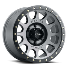 Load image into Gallery viewer, Method Wheels MR30578560800 - Method MR305 NV 17x8.5 / 0mm Offset / 6x5.5 BP / 108mm CB / TitaniumMatte Black Lip Wheel