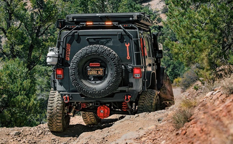 Magnaflow 19668 FITS: MagnaFlow 07-18 Jeep Wrangler JK Overland Series Axle-Back Exhaust System