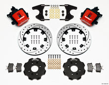 Load image into Gallery viewer, Wilwood Combination Parking Brake Rear Kit 12.19in Drilled Red Civic / Integra Drum 2.46 Hub Offset