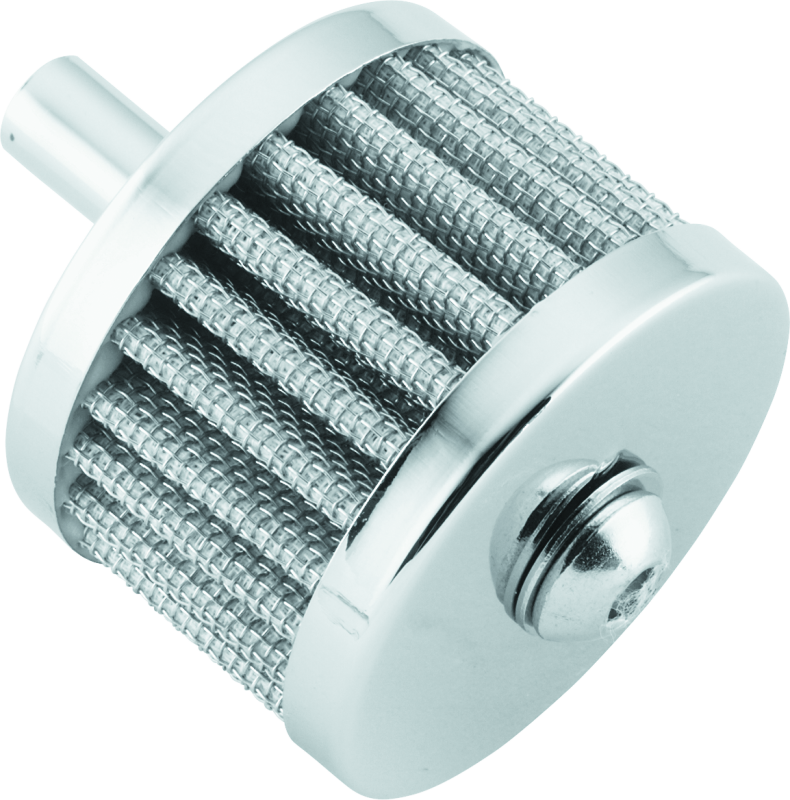 Bikers Choice 3/8in Chr Crankcase Breather