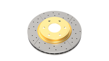 Load image into Gallery viewer, DBA 02-09 Subaru WRX STi/2017 BRZ w/Perf Pkg. 10 Hole Front Drilled &amp; Slotted Street Series Rotor