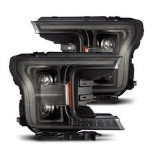 Load image into Gallery viewer, AlphaRex 880253 FITS 880253 FITS 18-20 Ford F150 PRO-Series Headlight Alpha Black w/ Seq Signal &amp; DRL