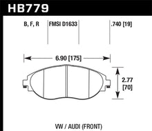 Load image into Gallery viewer, Hawk Performance KHB779B.740 FITS Hawk High Performance Street 5.0 Brake Pads