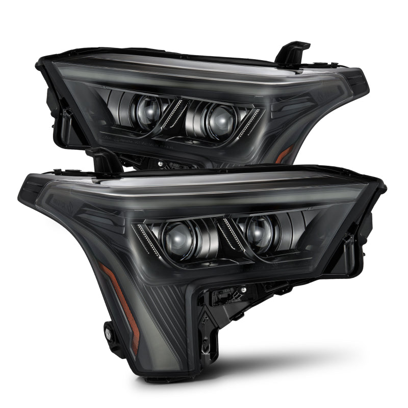 AlphaRex 22-23 Toyota Tundra/Sequoia LED Proj Headlights Alpha-Blk w/ Seq Activ Light/Seq Signal/DRL