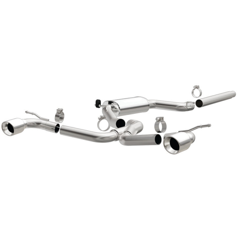 Magnaflow 15357 FITS: MagnaFlow SYS C/B Dual Split Rear Exit 4in Polished Tips 2015 VW GTI 2.0L Turbo