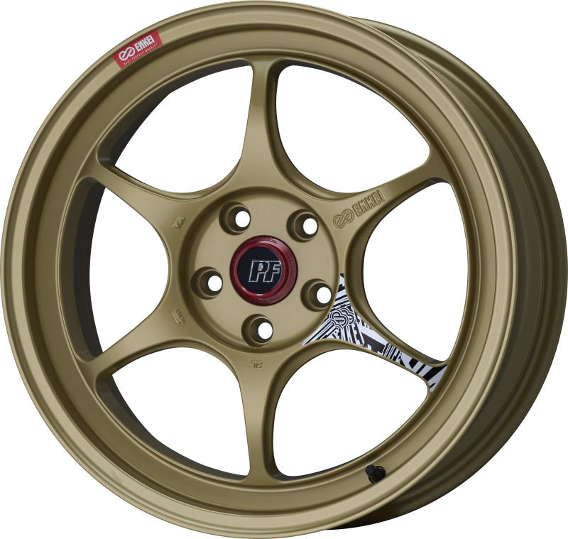 Enkei 545-885-6535GG - PF06 18x8.5in 5x114.3 BP 35mm Offset 75mm Bore Gold Wheel